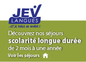 JEV langues - Séjours longue durée à l'étranger